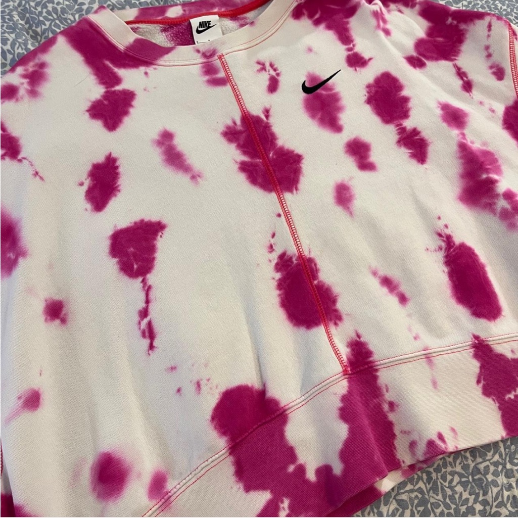 Nike Pink Tie-Dye Sweatshirt